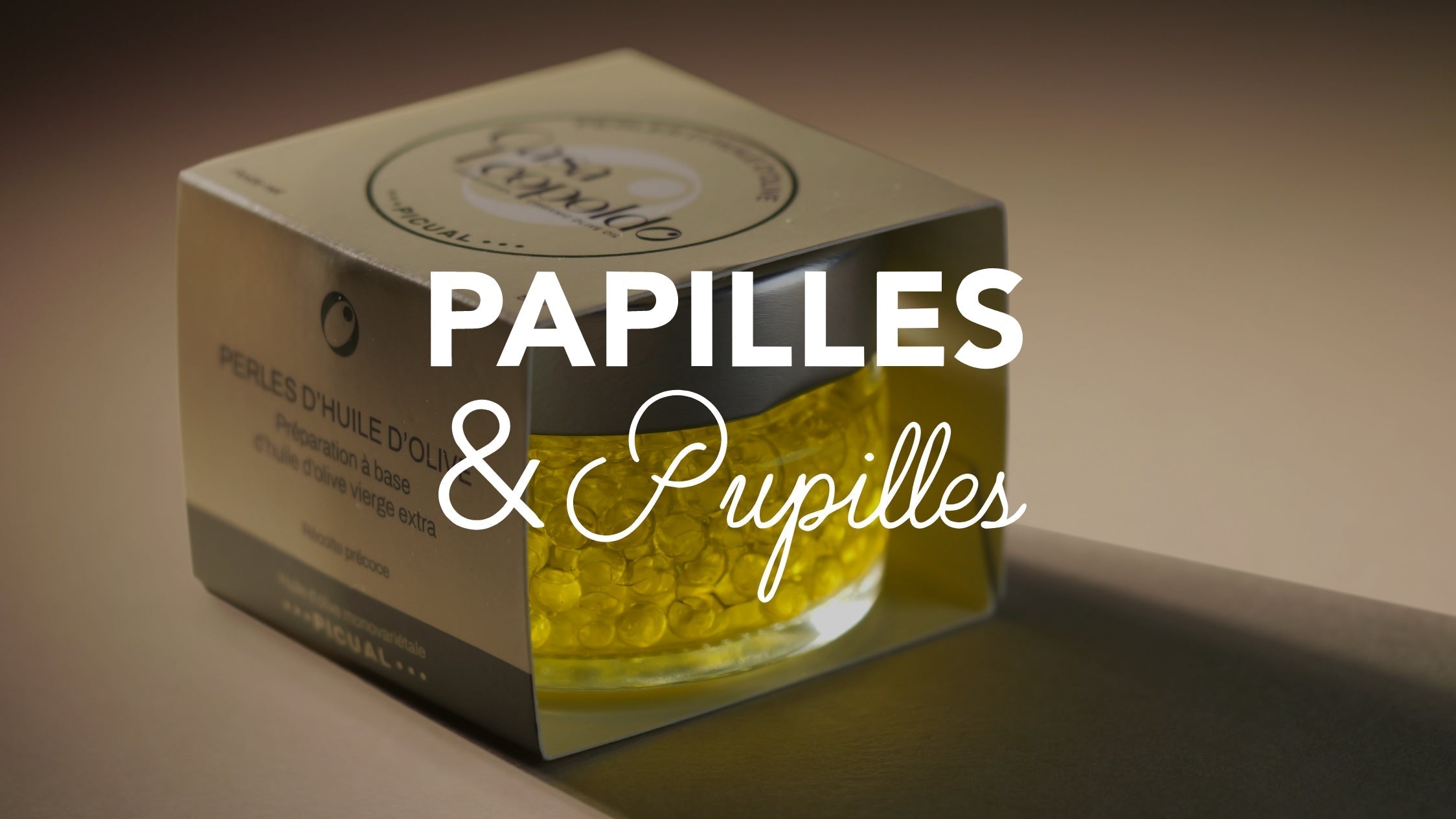 "Perles d'huile d'olive : ma petite curiosité gourmande du moment."