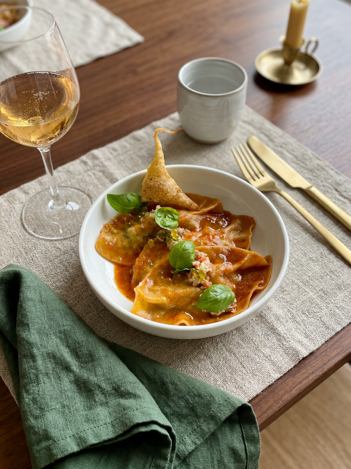 Raviolis aux artichauts