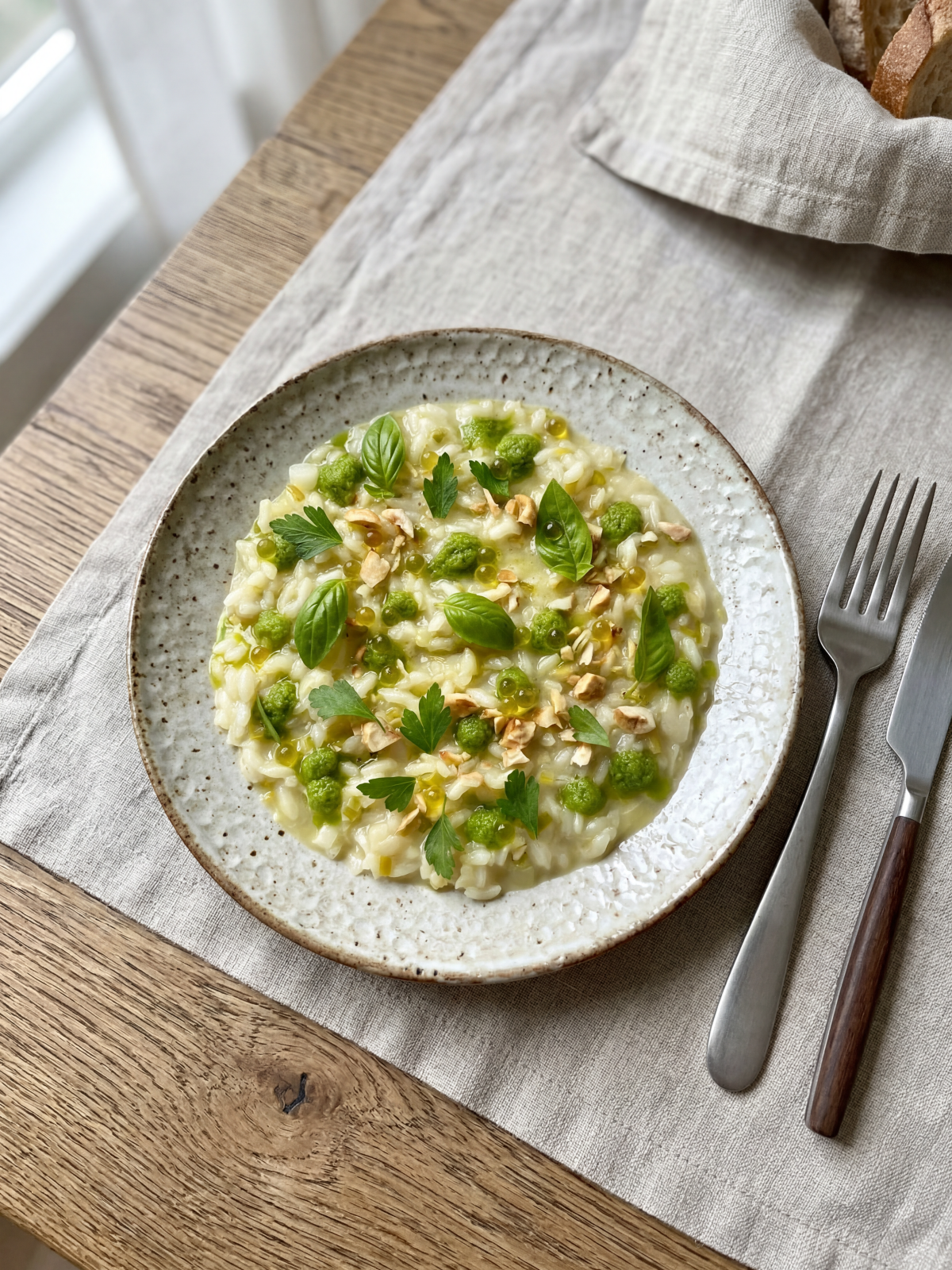 Risotto aux poireaux