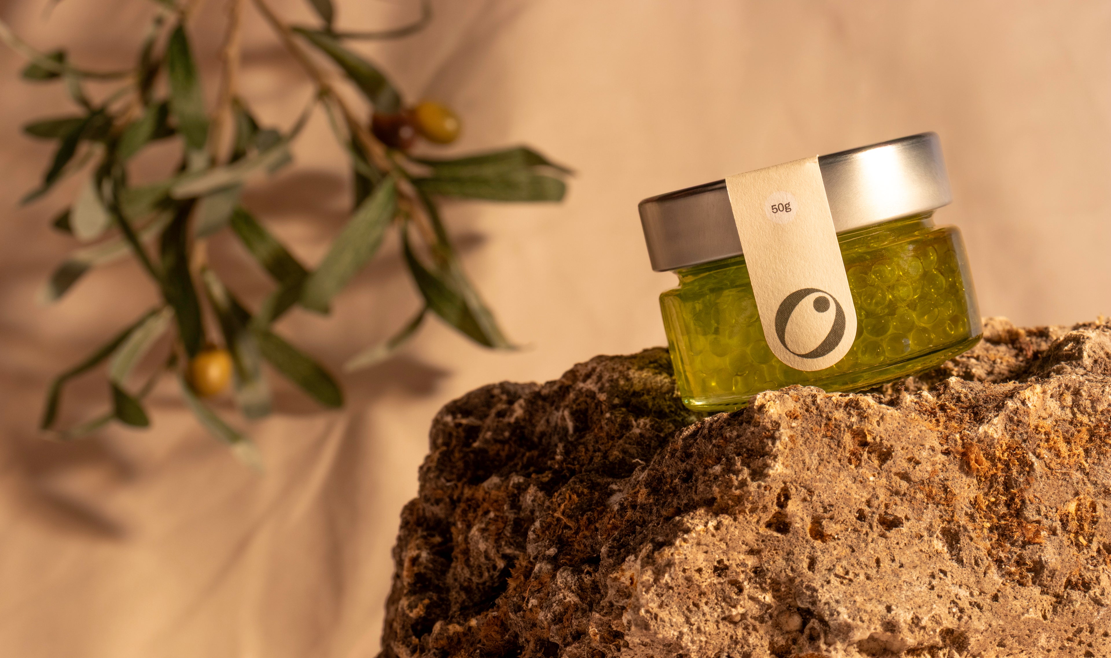 perles d’huile d’olive gastronomiques